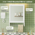 3-in-1 Bathroom Mirror Cabinet