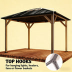 Spacious Outdoor Hardtop Gazebo
