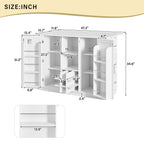 U-Style 47.2" Counter Height Table with Foldable Top
