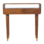 Solid Wood Valenza Curved Console Table