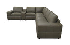 Large Arm Leather Match Upholstery Modular Sectional