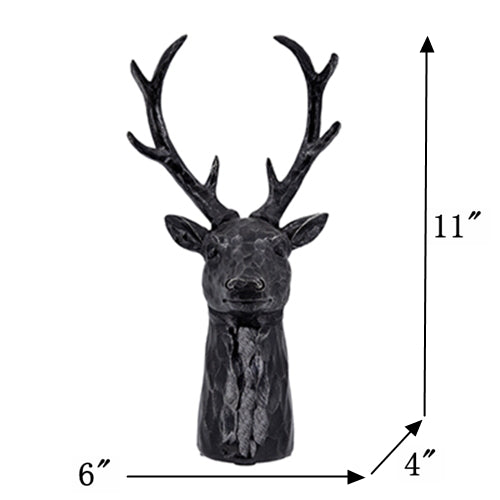 6x4x11" Darby 8-Point Deer Head Statue Decor