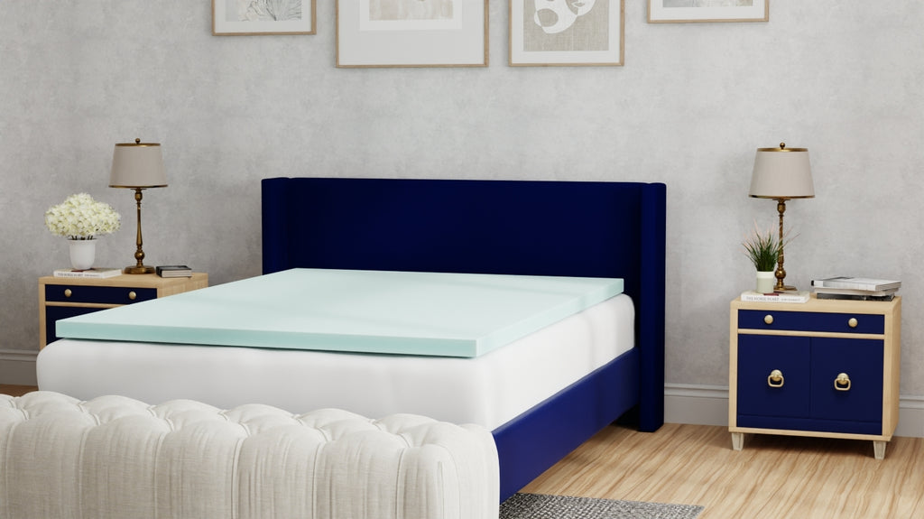Omne Sleep Plush 3 Inch Full Memory Foam Cooling Mattress Topper