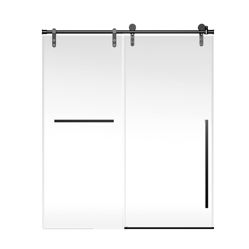 Matte Frameless Sliding Shower Door 56"-60" W x 75" H