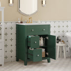 24" Modern Bathroom Vanity with Ceramic Basin