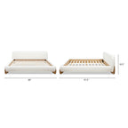 Alpine Puffy Modern Platform Bed, King
