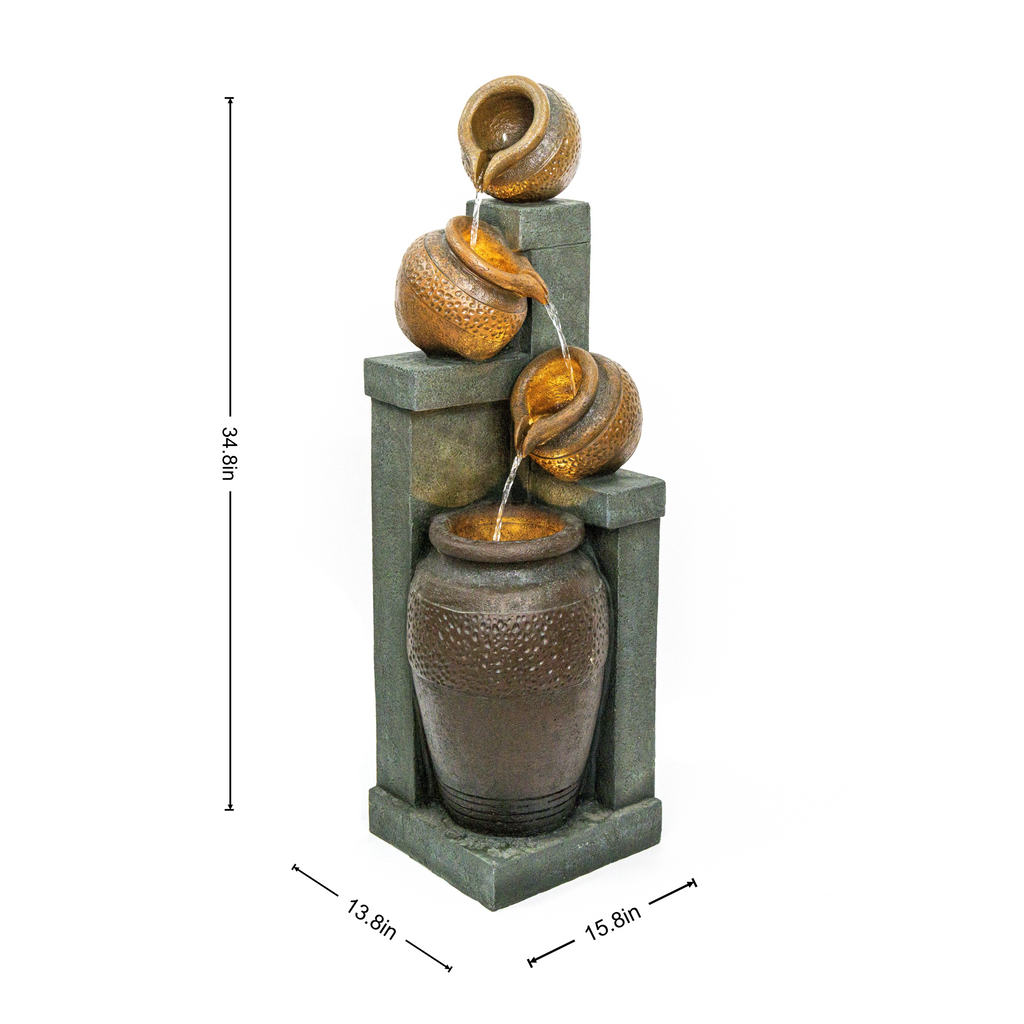 4-Tier Cascading Water Fountain