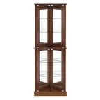 Corner Curio Display Cabinet with Lights