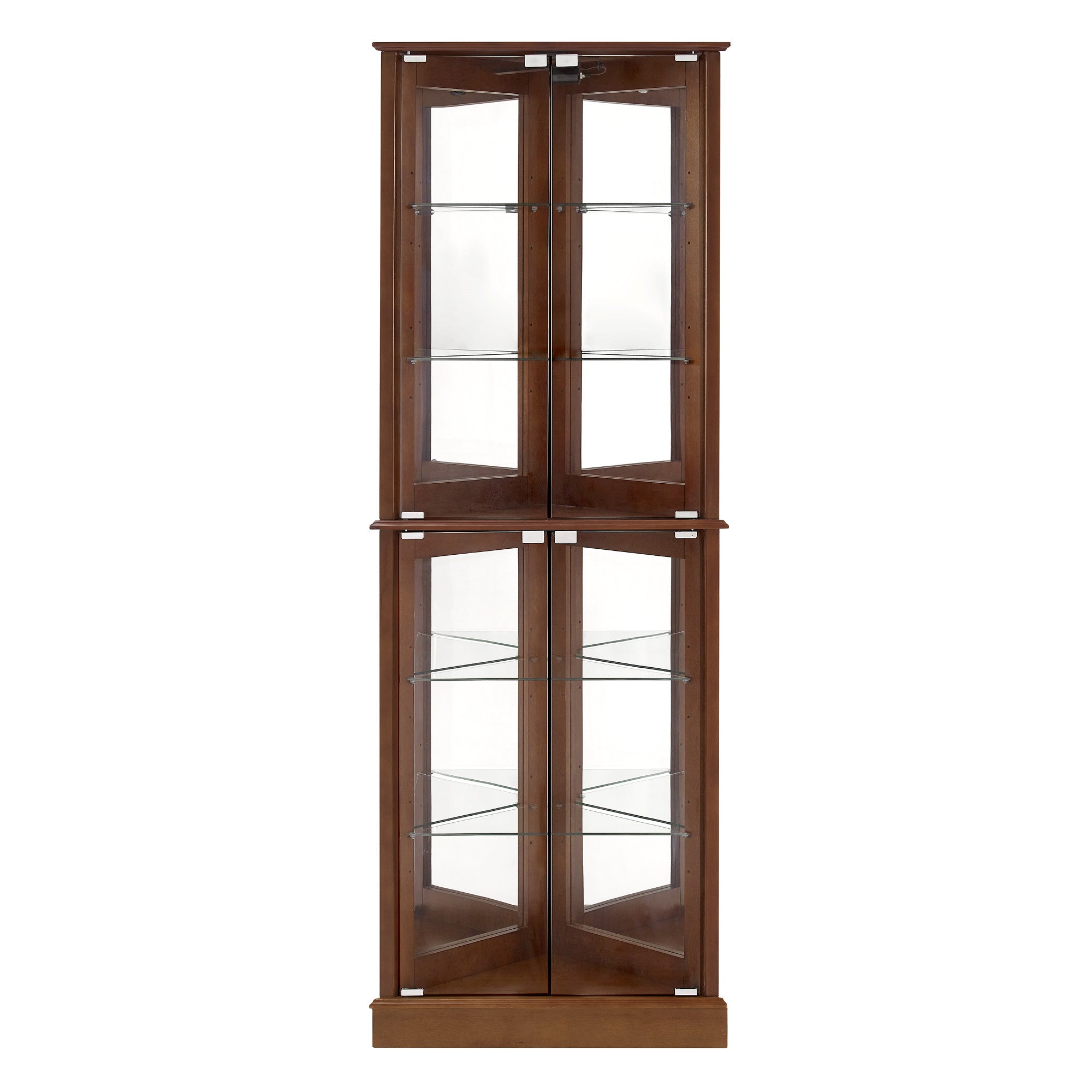 Corner Curio Display Cabinet with Lights