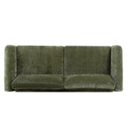 89"L Olive Chenille Sofa