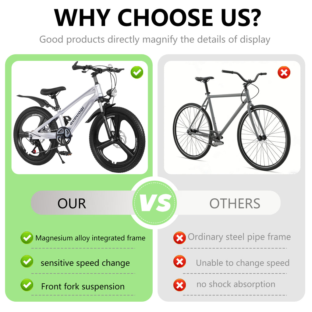 FKZNPJ 20 Inch Kids Mountain Bike