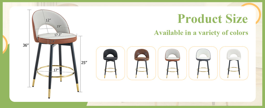 360° Rotatable Bar Chair - Modern