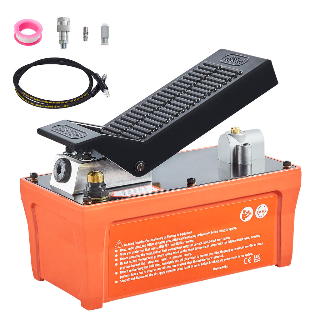Air Hydraulic Pump, 10,000 PSI 1/2 Gal Reservoir