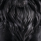 Elegant Sitting Lion Statue
