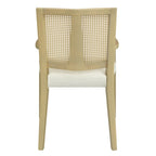 Arm Dining Chair Set of 2 - Light Ash & Beige