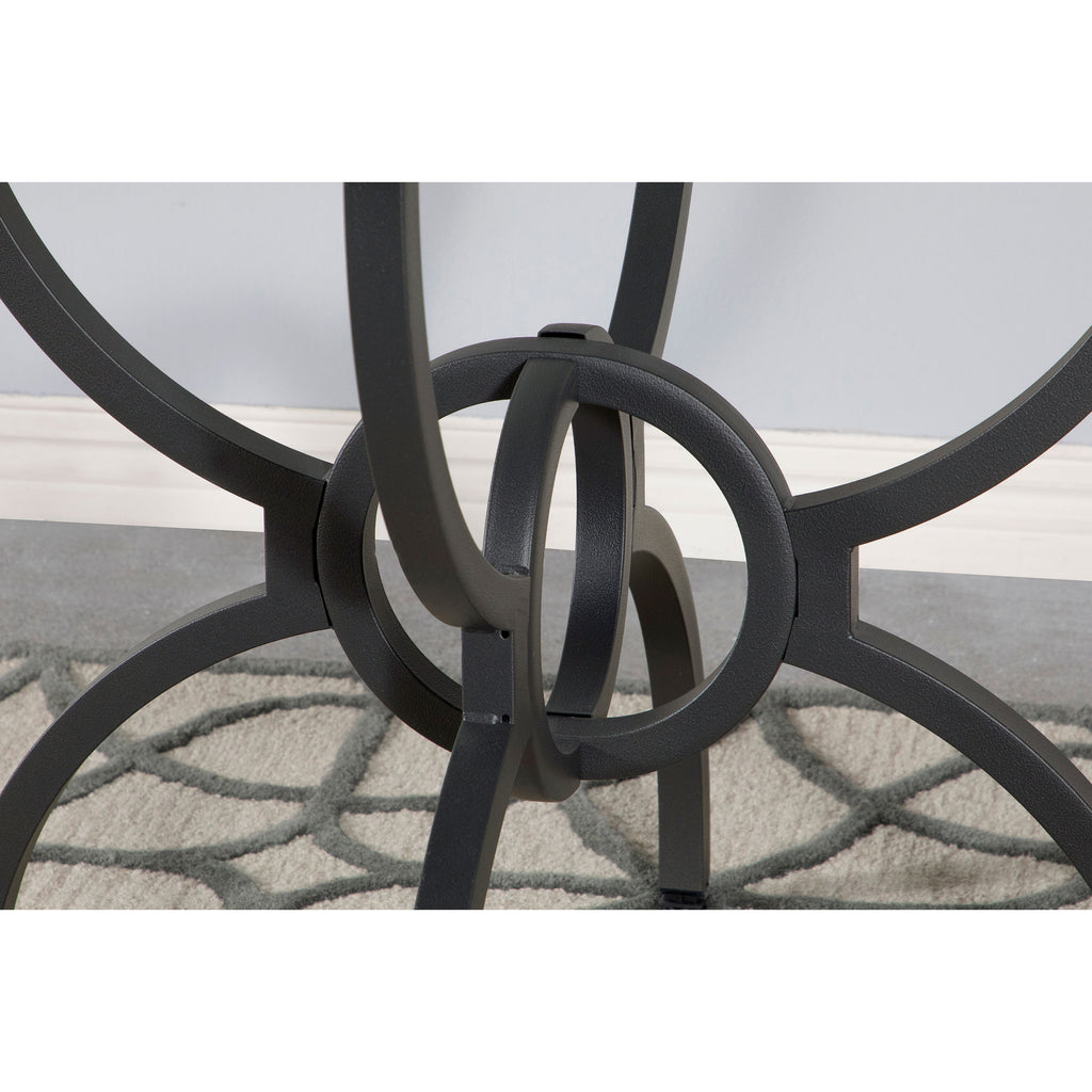 Marina Gunmetal 48-Inch Round Dining Table