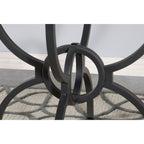 Marina Gunmetal 48-Inch Round Dining Table
