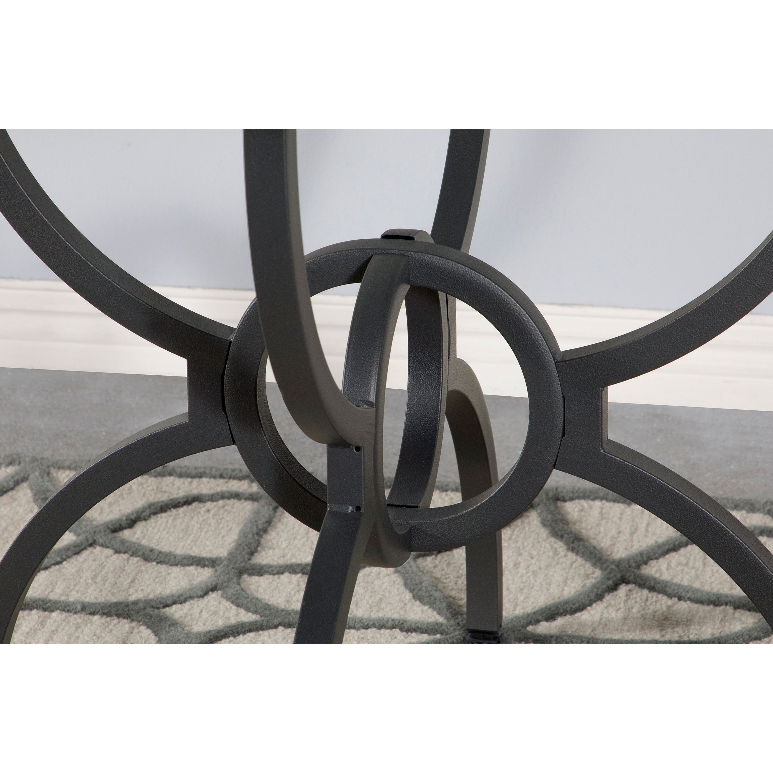 Marina Gunmetal 48-Inch Round Dining Table