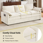 Modern 3-Seater Sofa with Plush Upholstery