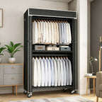 Freestanding Garment Rack with Dust Cover