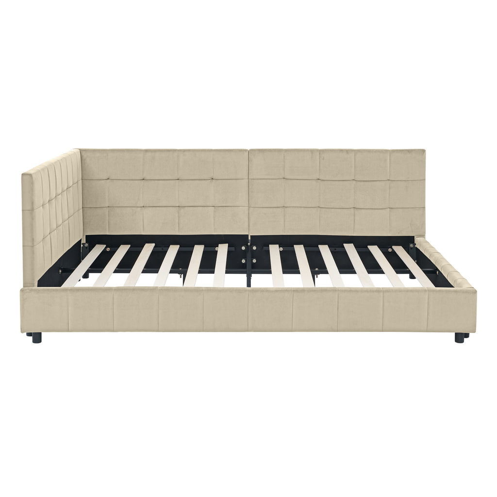 Full Size Upholstered Tufted Bed Frame