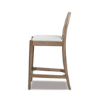 Panama 26.5" Curved Back Cane Rattan Counter Stool, Set of 2, Two-Tone Neutral