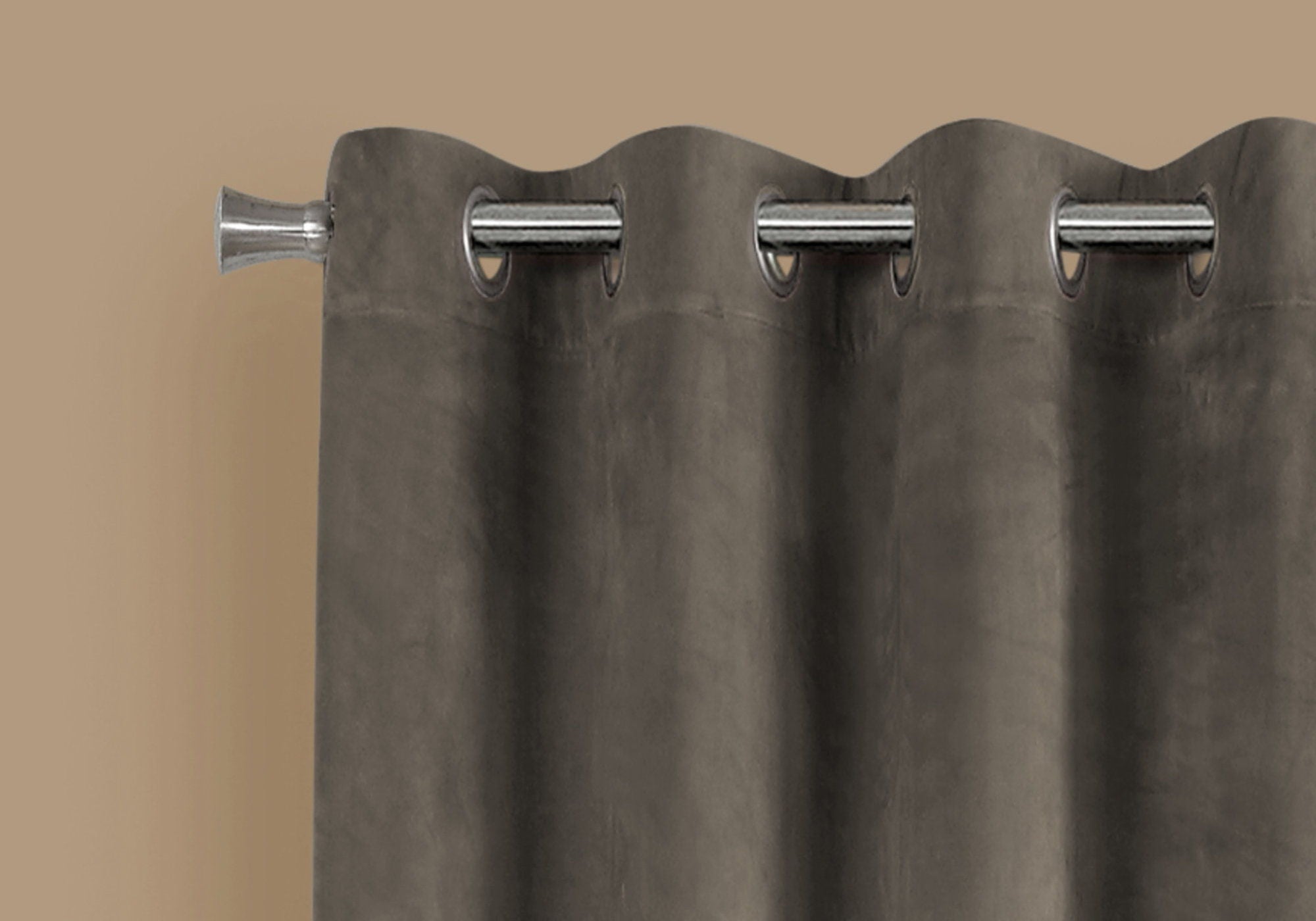 2 Pieces Set Room Darkening Curtain Panels with Grommet - Contemporary Style