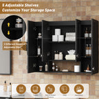 Modern Bathroom Cabinet with 5 Adjustable Shelves