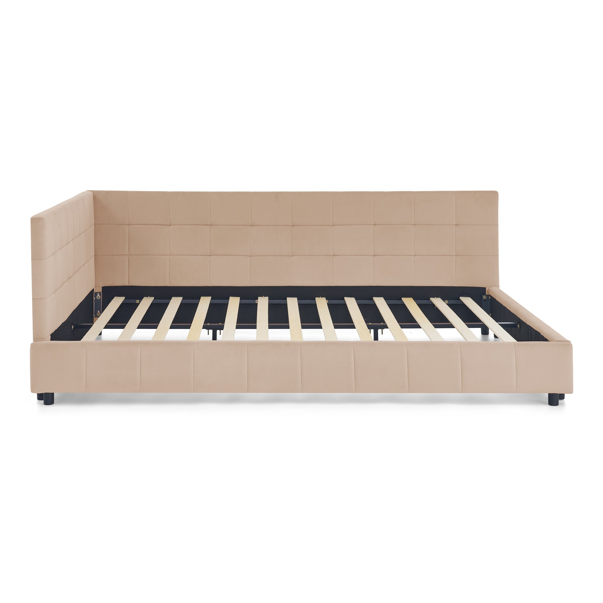 Queen Size Upholstered Tufted Bed Frame