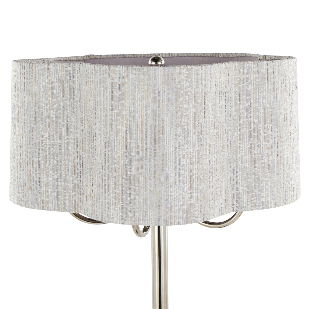 Lily 30" Contemporary Metal Table Lamp in Polished Nickel