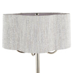 Lily 30" Contemporary Metal Table Lamp in Polished Nickel