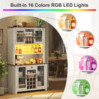 70.9" Kitchen Pantry Storage Cabinet
