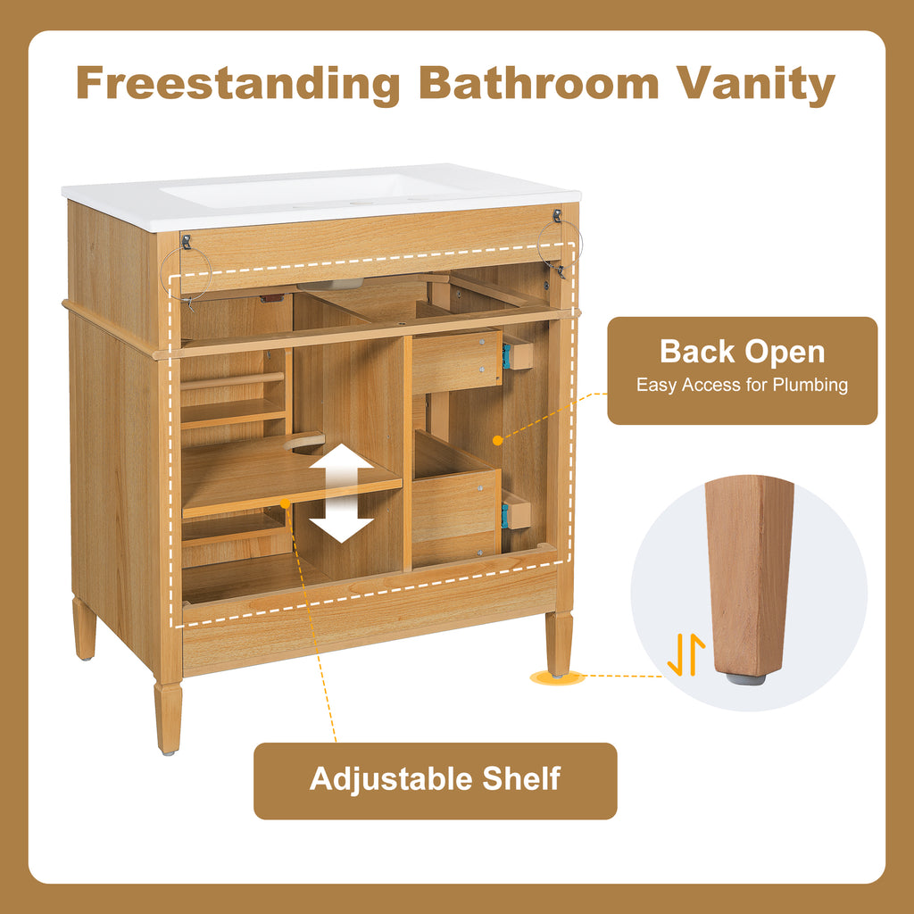 30" Bathroom Vanity with Sink