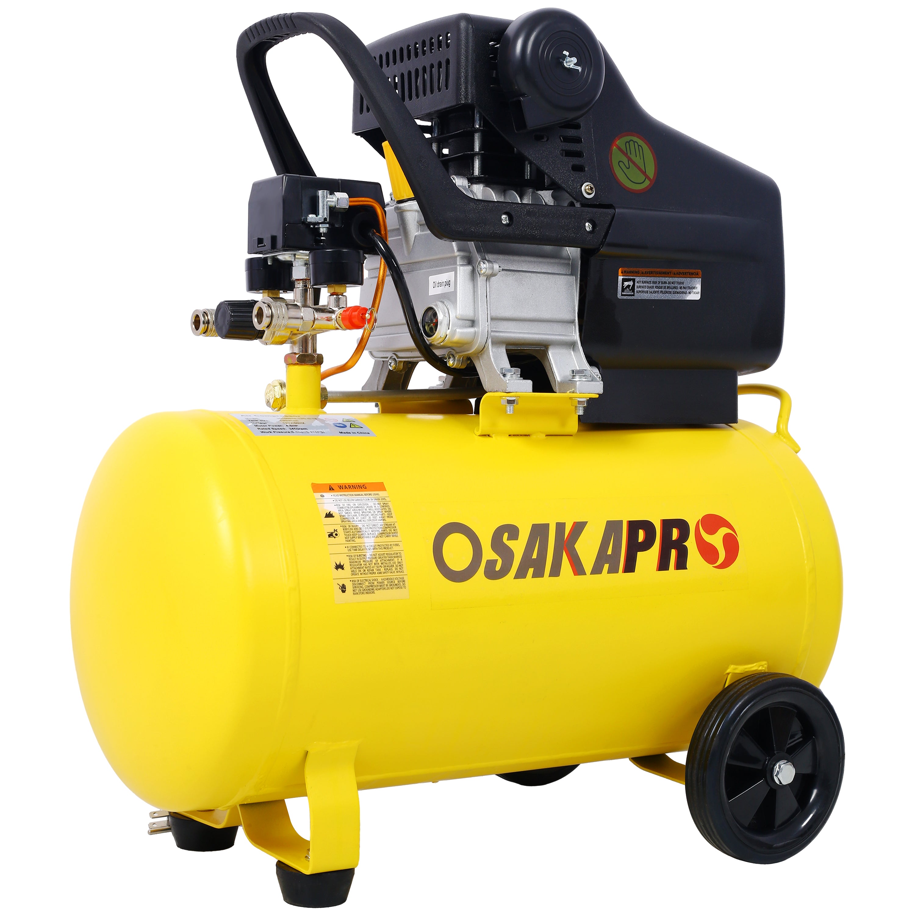 4.5HP Portable 13 Gallons Oil-Lubricated Air Compressor