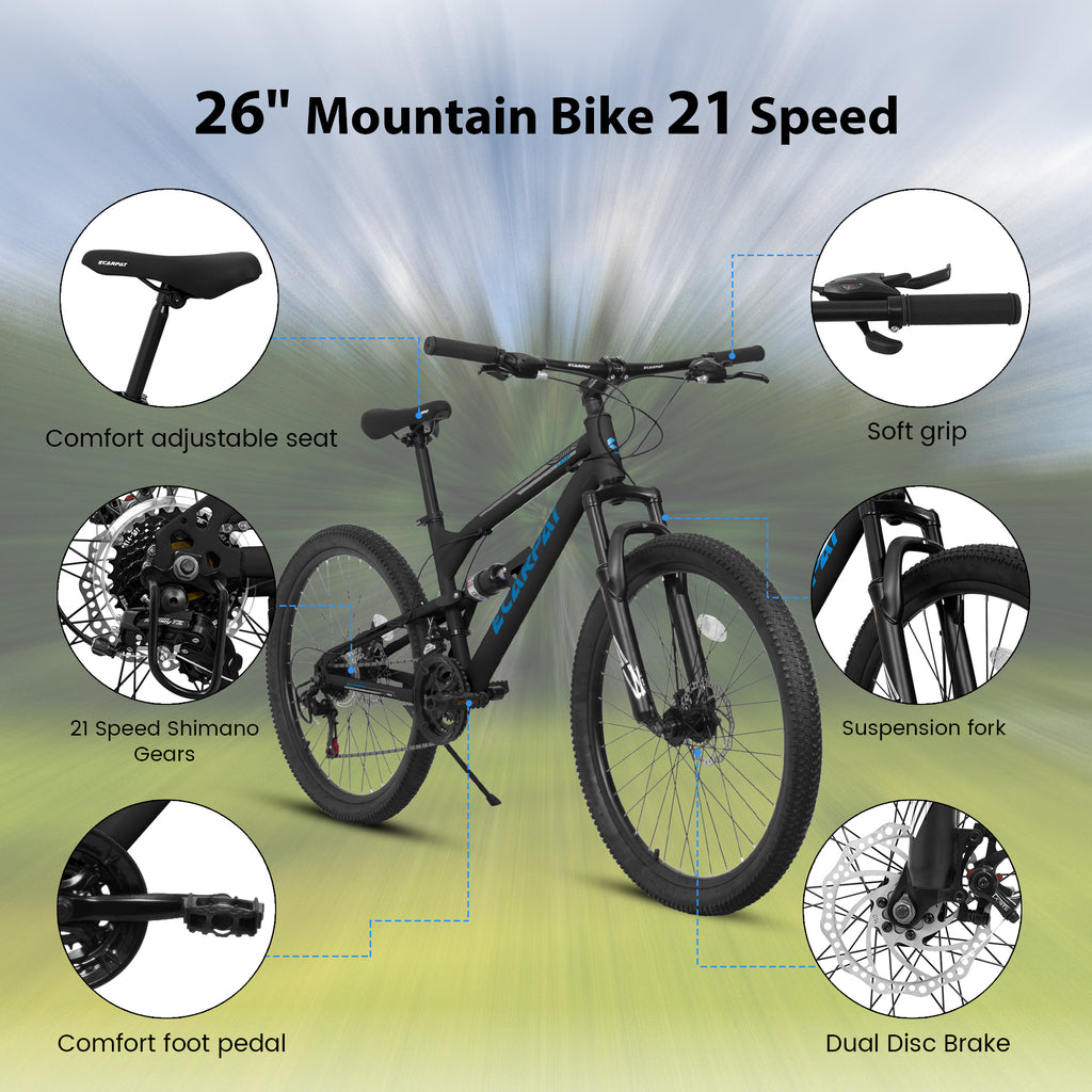 A26207 26 Inch Steel Frame Mountain Bike