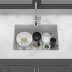 27"x19"x10" Undermount Single Bowl Fireclay Kitchen Sink