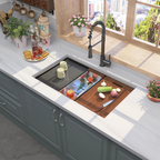 33 Gunmetal Kitchen Sink