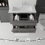 36 Inch Floating Bathroom Vanity with Sink