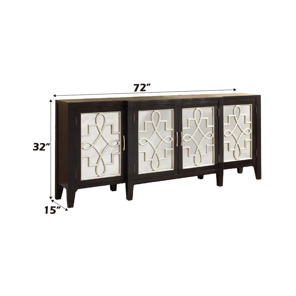 Kacia Antique 4 Door Storage Cabinet