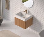 24" Bathroom Vanity with Sink - Modern Minimalist Design