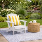 2 Pack Outdoor Pillow Covers - Yellow/White