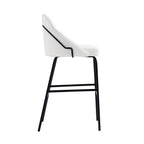 Gracie Metal Upholstered Barstool