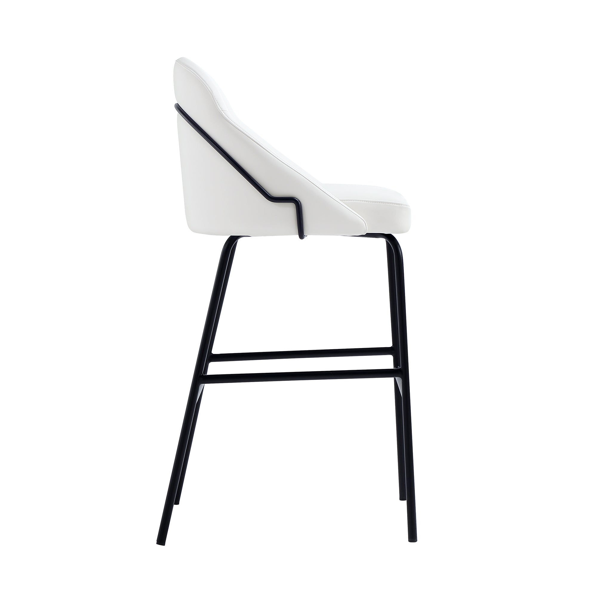 Gracie Metal Upholstered Barstool