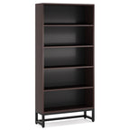 70.87" 5-Tier Sandalwood Heavy Duty Bookshelf