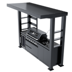 108-Inch 6-Burner Deluxe Stainless Steel Gas Outdoor Kitchen Grill