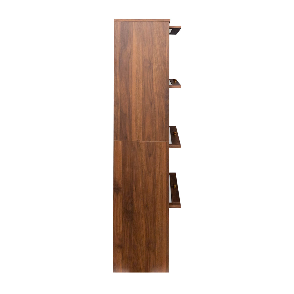 Contemporary Closed Back Glass Doors Office Storage Cabinet