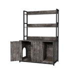 Large Cat Litter Box Enclosure With Shelf Storage