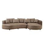 128.74 Inch Modern Sectional Curved Sofa