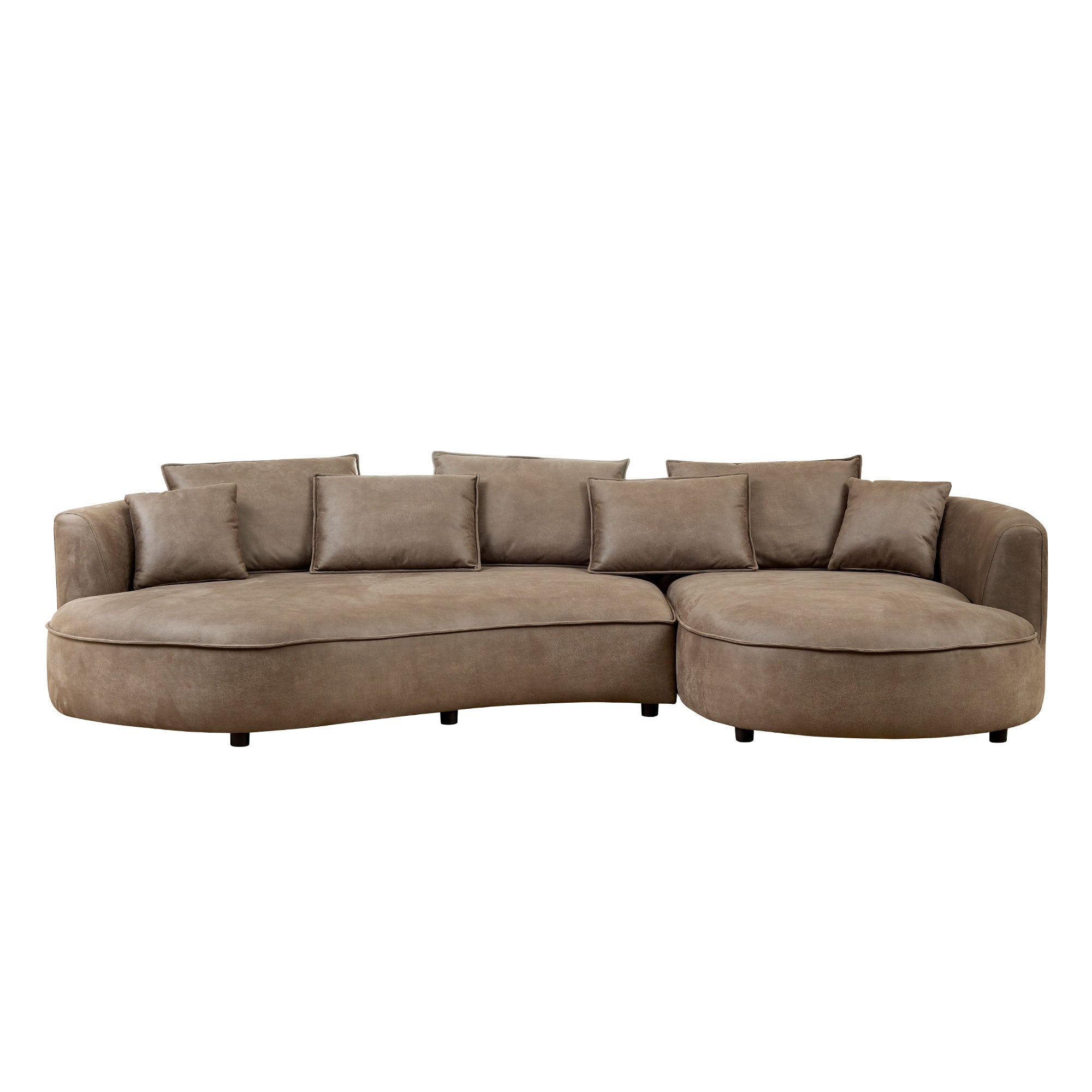 128.74 Inch Modern Sectional Curved Sofa