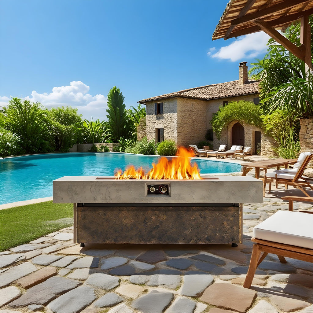 Tabletop Propane Fire Pits - 50,000 BTU Outdoor Heating Solution